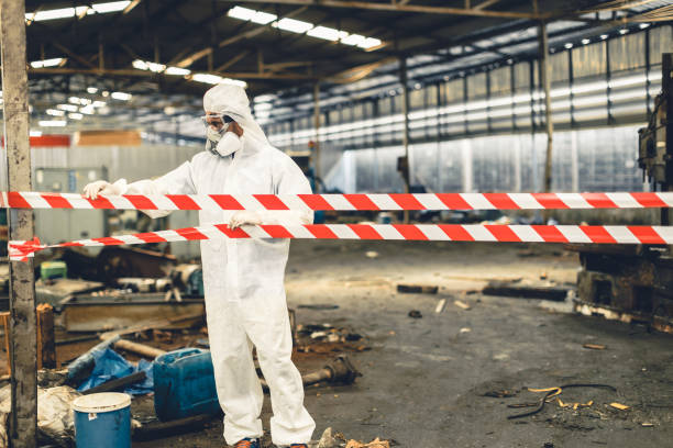 Professional Infectious Disease Decontamination technician working in Warrington, FL